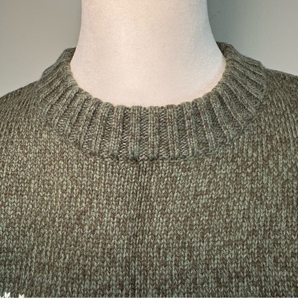 Jeep Men’s Fair Isle Sweater Forest Green Wool Blend Size Large Vintage-Style - Picture 3 of 12